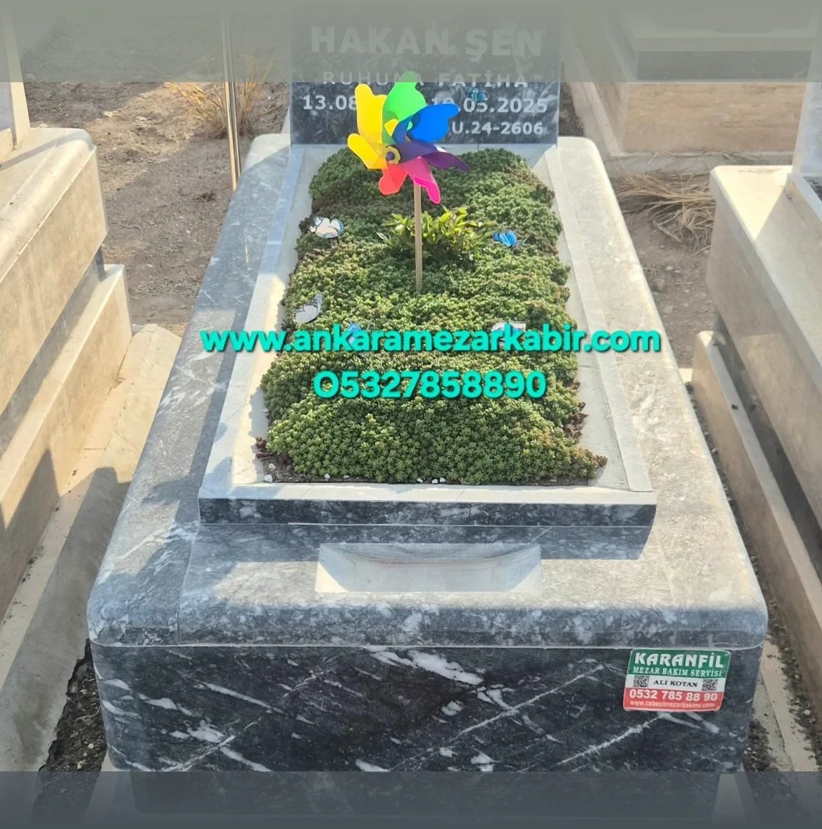 Granit Mezar Modeli - Karşıyaka Mermer Mezar Ankara